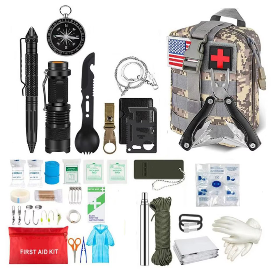 Outdoor Adventure Kit - Survival First Aid Kit Survival Full