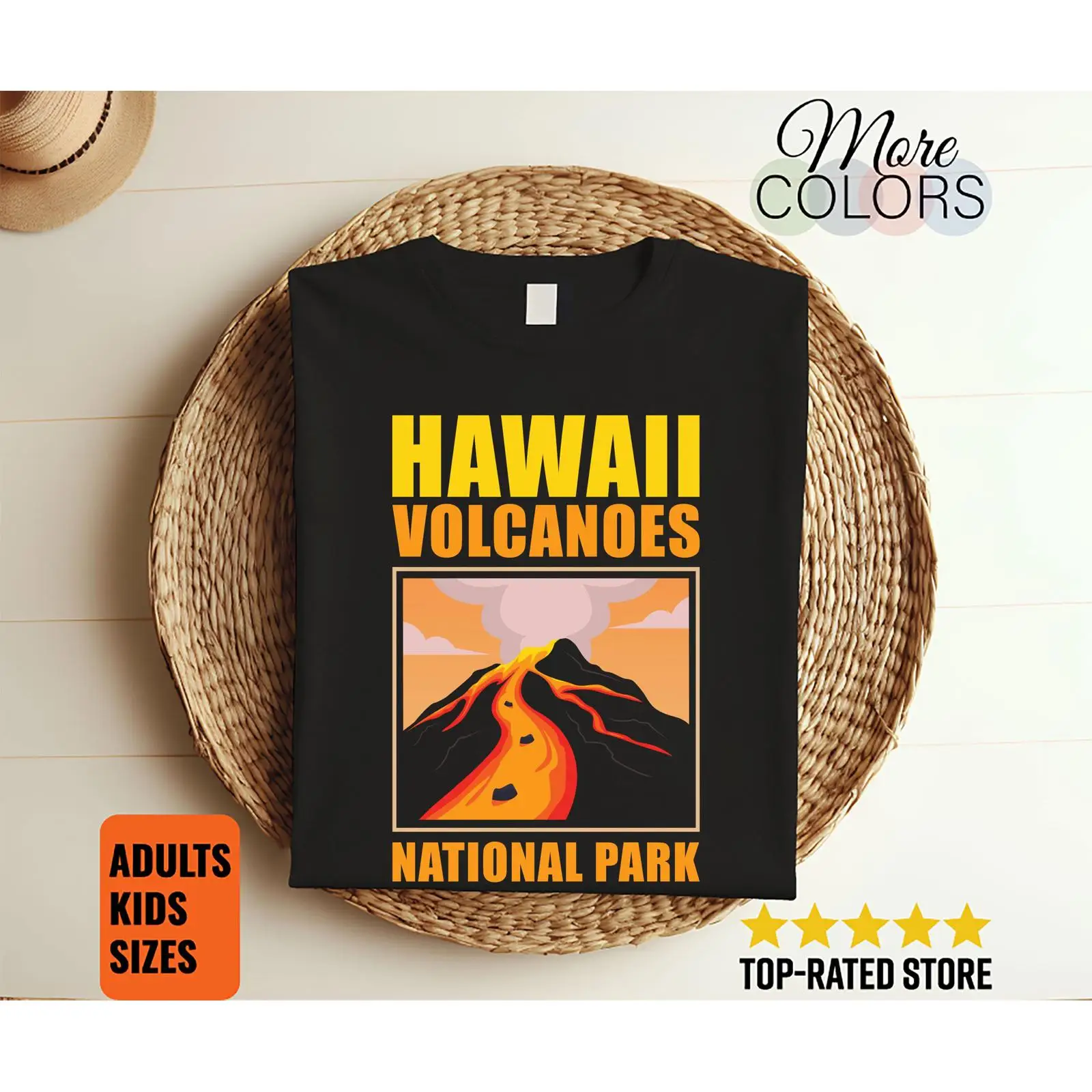 Outdoor Adventure Usa - Hawaii Volcanoes National Park Vintage T