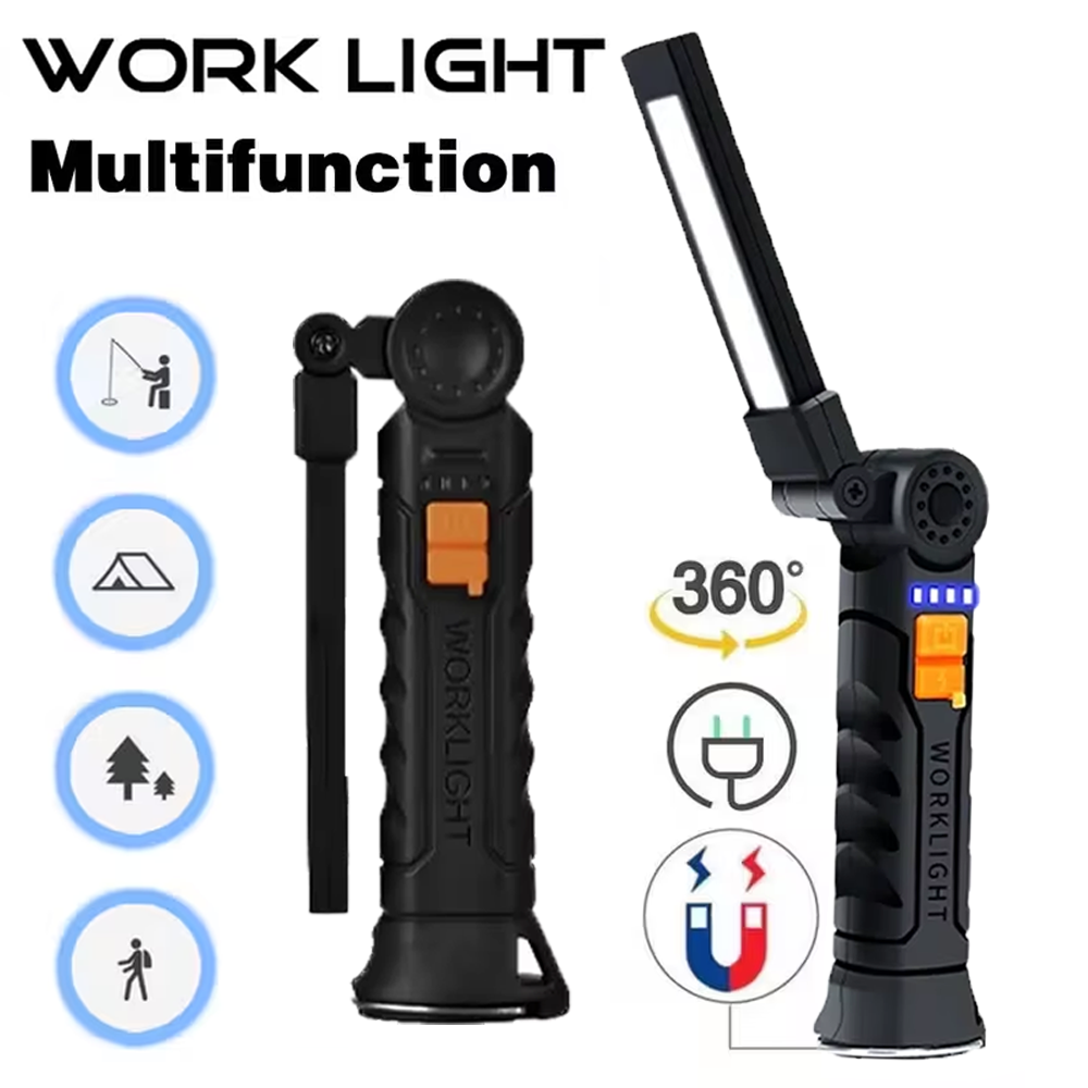 Outdoor Adventures - Portable COB LED Flashlight USB Rechargeable