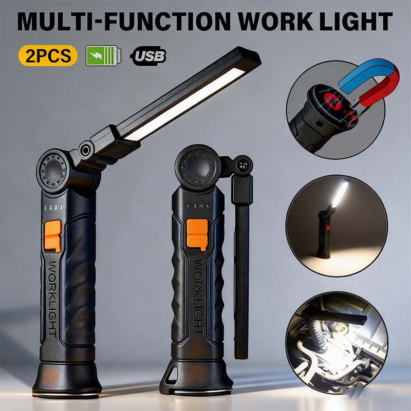 Outdoor Adventures - Portable COB LED Flashlight USB Rechargeable