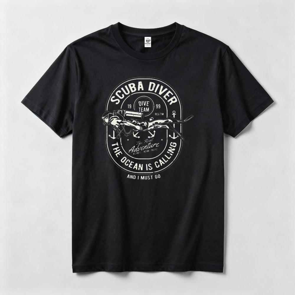 Outdoor Adventure Enthusiast - Scuba Diver Ocean Calling Adventure Summer