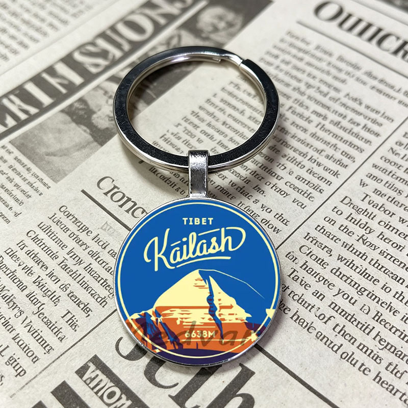 Outdoor Adventure Enthusiast - Camping Adventure Glass Keychain RV Camper