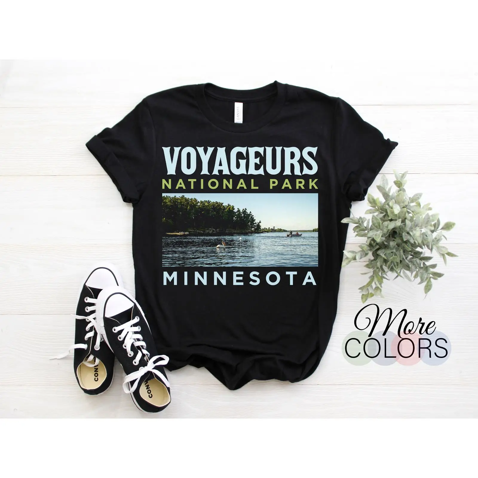 Outdoor Adventure Usa - Voyageurs National Park Minnesota Vintage T