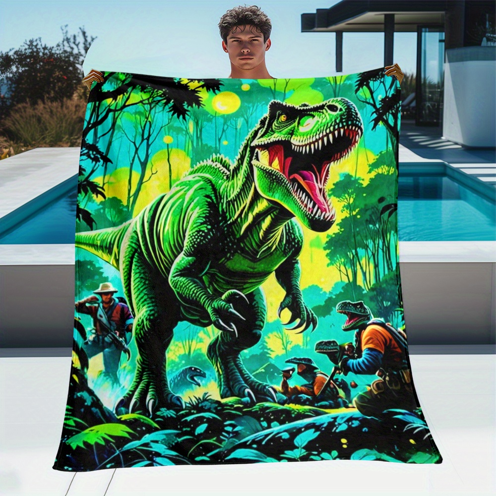 Outdoor Adventure With Kids - Dinosaur T Rex Jungle Adventure Fleece