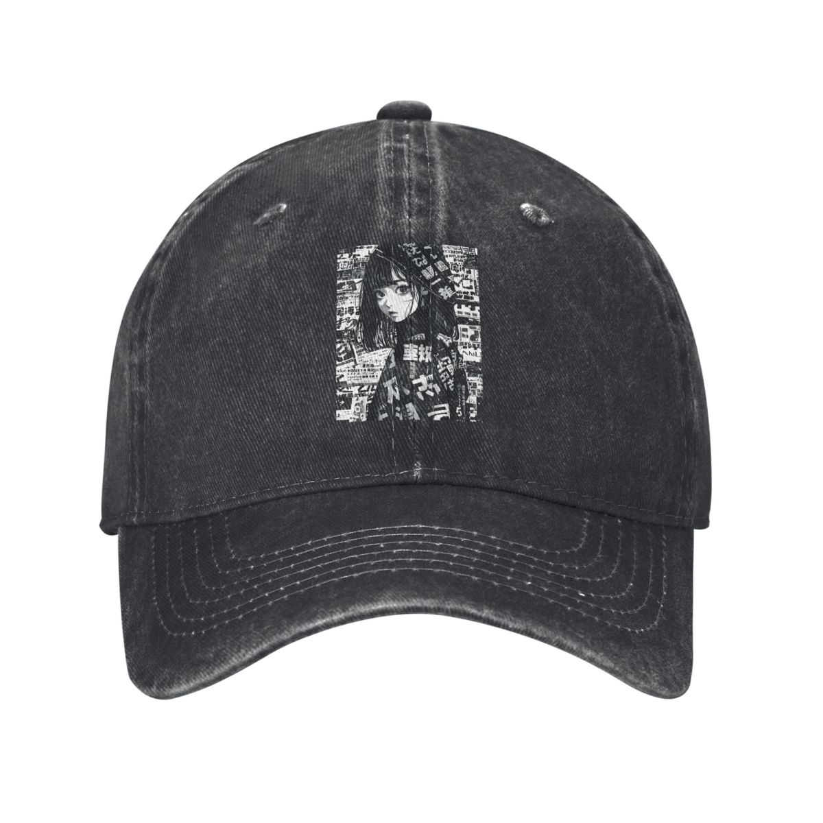 Outdoor Adventure Girls - Grunge Anime Manga Girl denim Hat