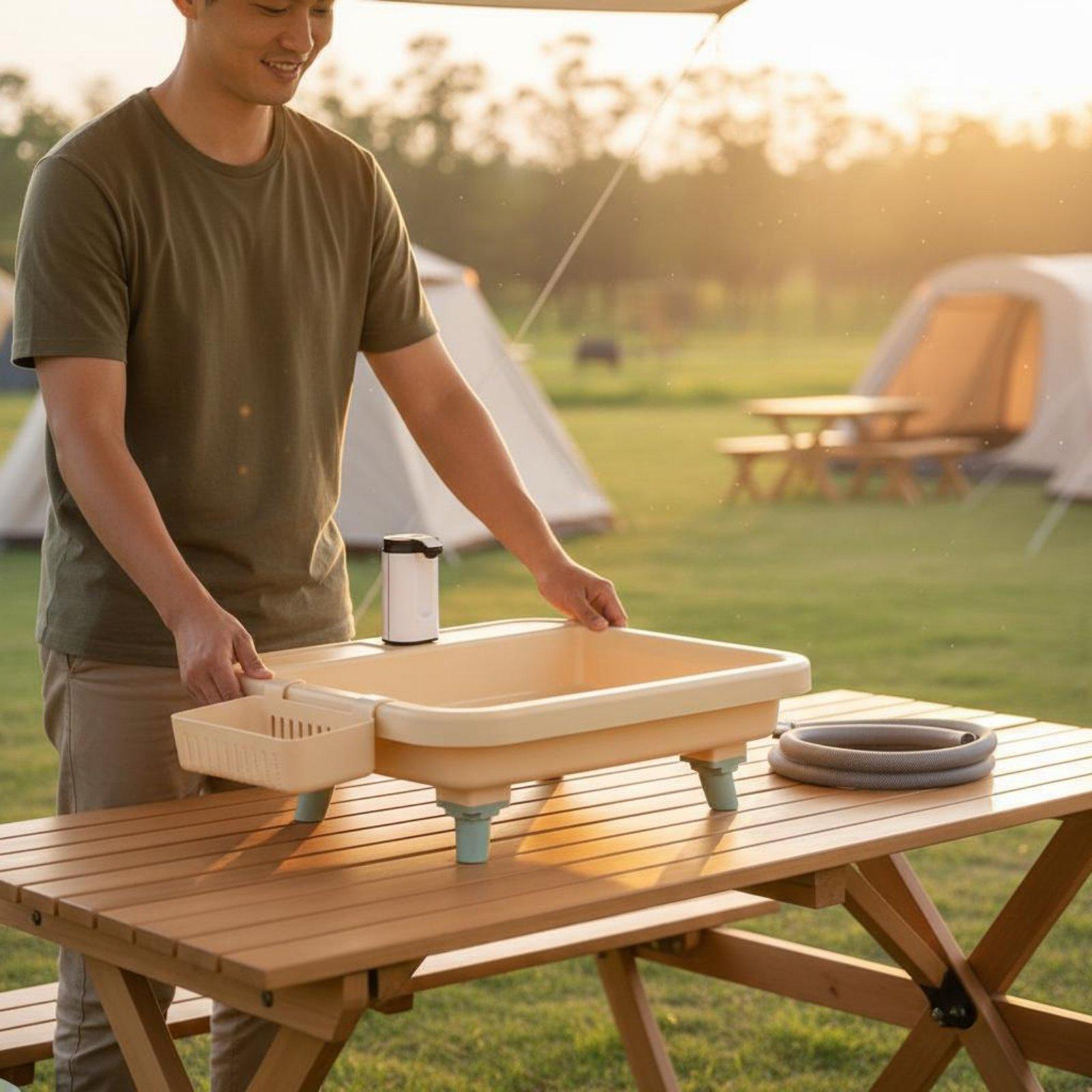 Portable Camping Sink with Bui - огляд і ціна Outdoor Adventures
