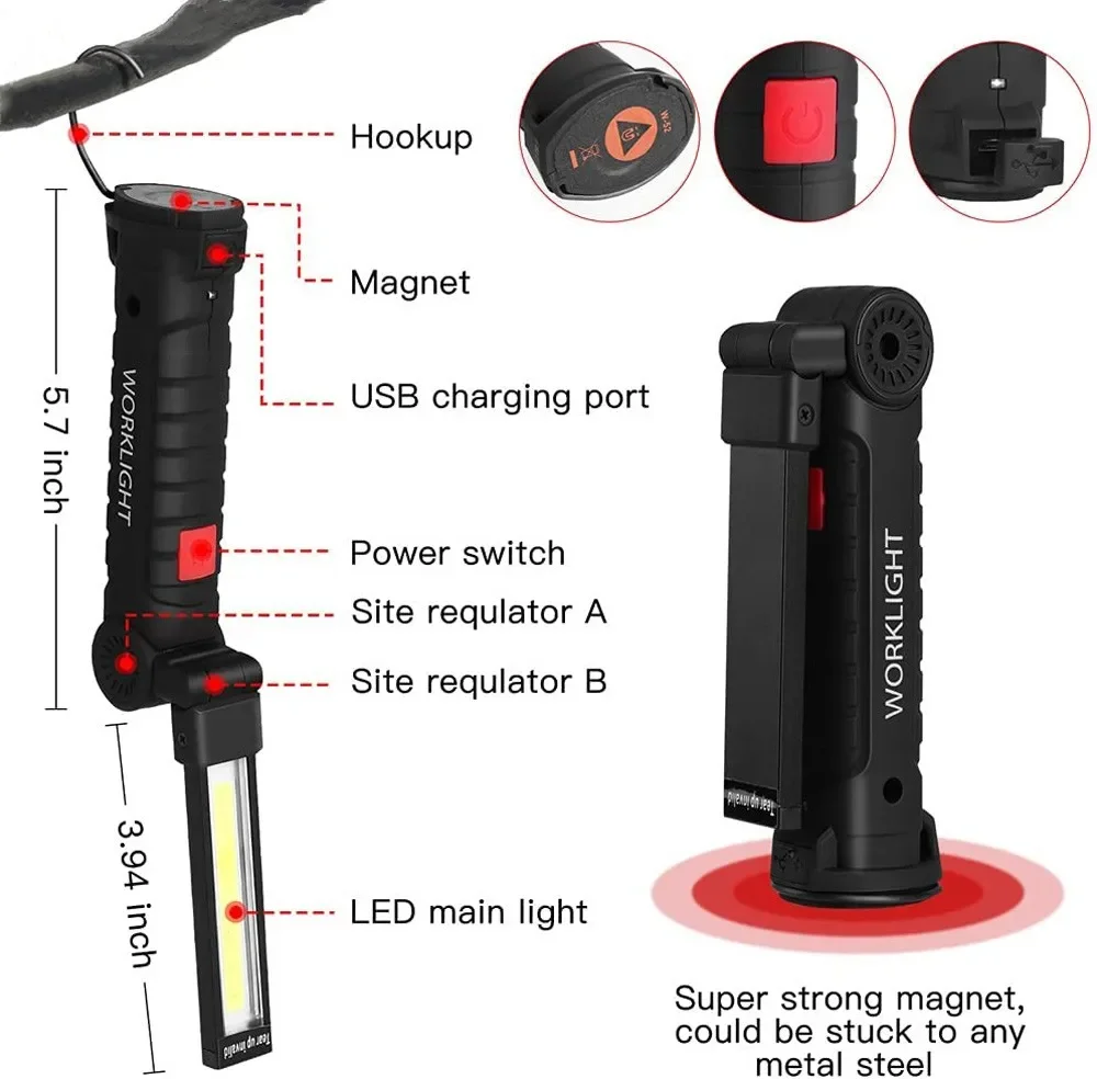 Portable COB LED Flashlight US - огляд і ціна Outdoor Adventures
