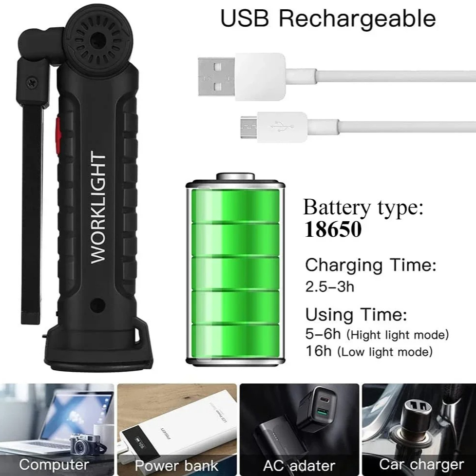 Portable COB LED Flashlight US - огляд і ціна Outdoor Adventures
