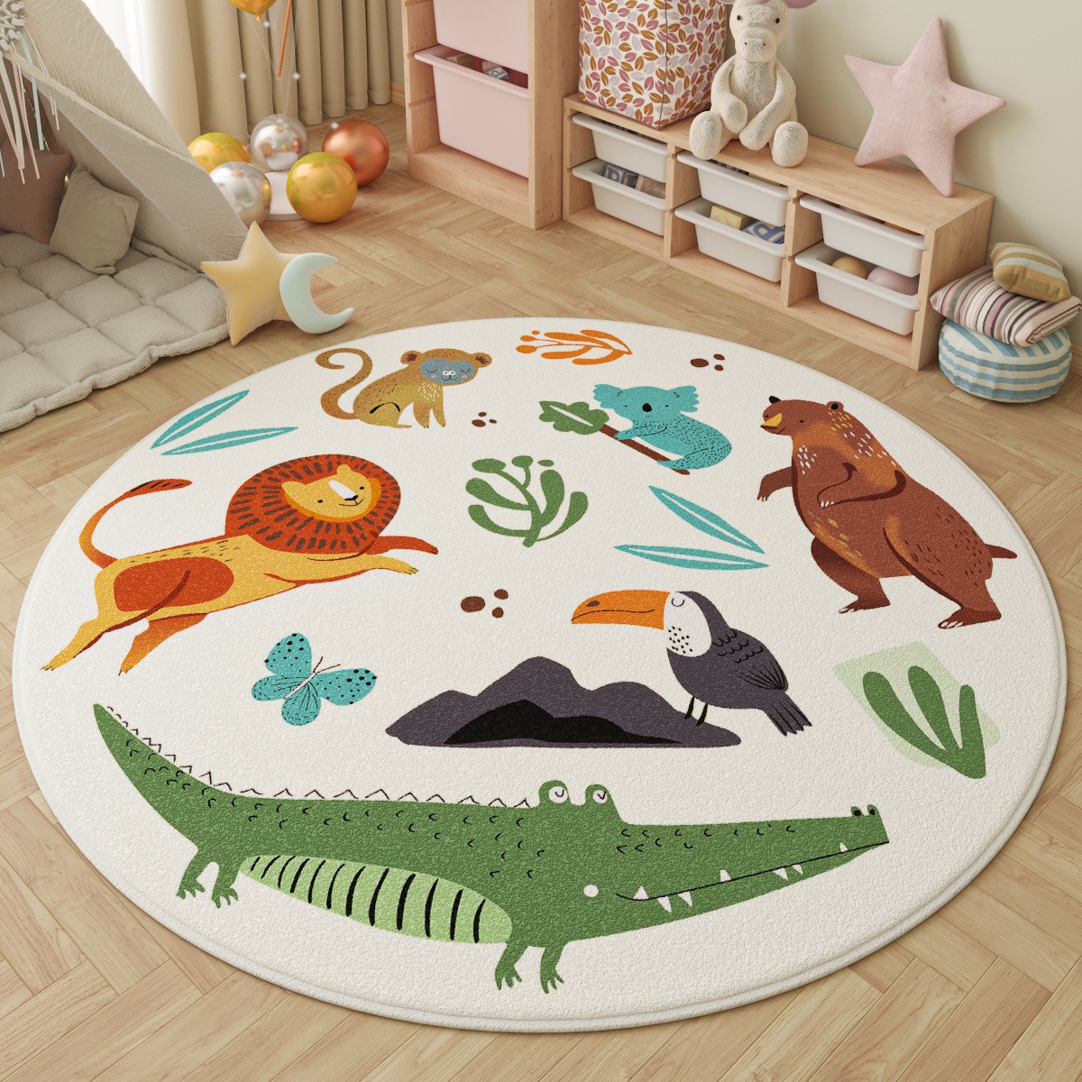 Fun in the Park Kids Round Rug - огляд і ціна Outdoor Adventure With Kids