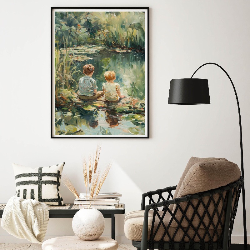 Vintage Boys Room Art Poster B - огляд і ціна Outdoor Adventure With Kids